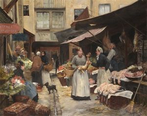 Scene De Marche by Victor Gabriel Gilbert