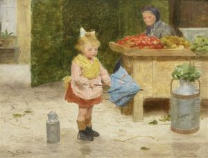 Son Premier Parapluie by Victor Gabriel Gilbert