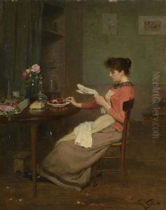 Jeune Femme Mangeant Des Cerises Jeune Femme Mangeant Des Cerises