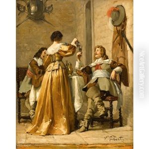 Having A Drink by Victor Gabriel Gilbert