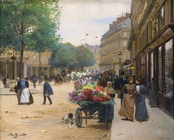The Flower Seller, Place De La Comedie Francaise - view 1