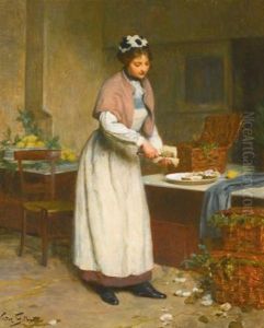 La Marchande D'huitres by Victor Gabriel Gilbert