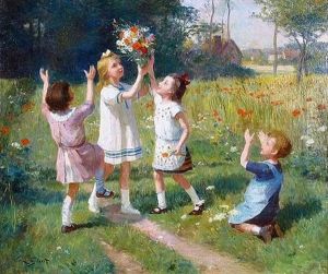 Le Bouquet De Fleurs Des Champs by Victor Gabriel Gilbert