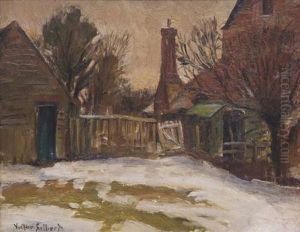 French Farm Buildings by Victor Gabriel Gilbert
