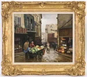 Mouffetard Street, Paris by Victor Gabriel Gilbert