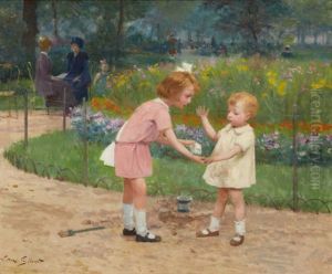 The Luxenbourg Gardens by Victor Gabriel Gilbert