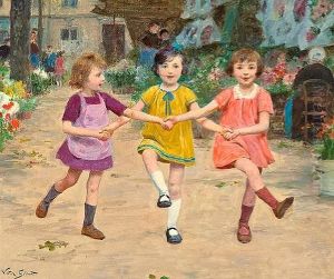 Three Friends by Victor Gabriel Gilbert