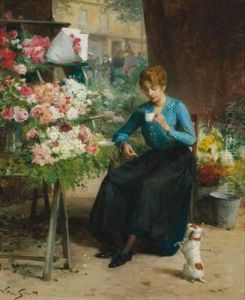 La Jolie Fleuriste by Victor Gabriel Gilbert