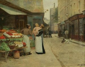The Flower Shop by Victor Gabriel Gilbert