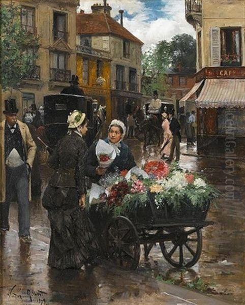 Selling Flowers, Paris - view 1