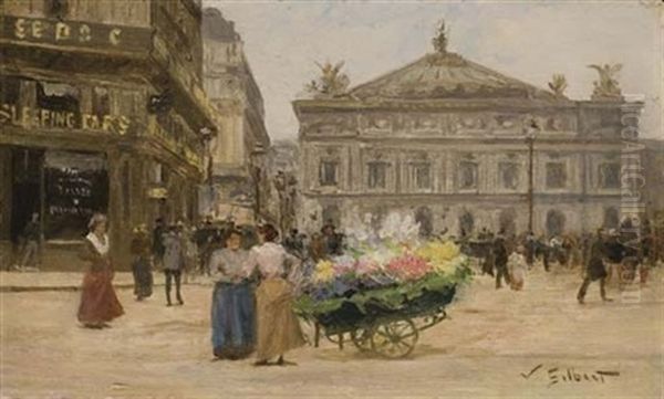 Marchande De Fleurs, Place De L'opera - view 1