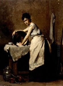 La Blanchisseuse by Victor Gabriel Gilbert