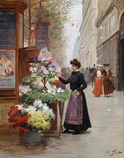 Jeune Floriste Sur Les Grands Boulevards, Paris - view 1