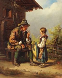 Im Gesprach by Alois Bach