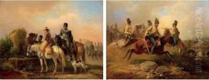 Die Marketenderin; Dragoner Ardonanz by Alois Bach