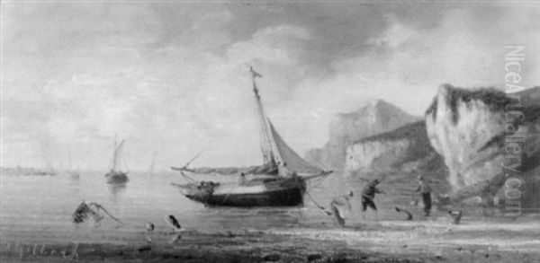 Fischerboote An Felsiger Kuste - view 1