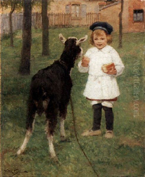 Feeding The Goat - view 1