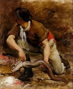 Study For: Un Coin De La Halle Aux Poissons, Le Matin