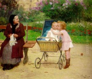 The Kiss by Victor Gabriel Gilbert