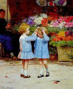 Les Petites Coquettes by Victor Gabriel Gilbert