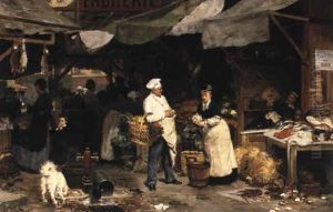 At The Marketplace by Victor Gabriel Gilbert