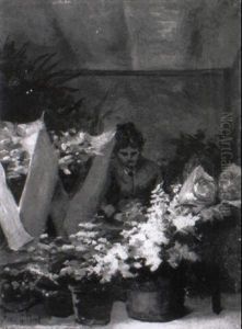 La Petite Marchande De Fleurs by Victor Gabriel Gilbert
