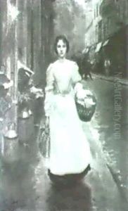 Pariser Stadtszene by Victor Gabriel Gilbert