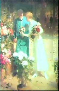 Au Marche Aux Fleurs by Victor Gabriel Gilbert