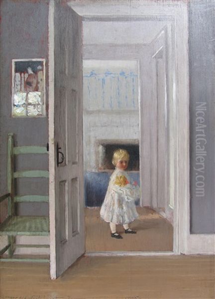 Dog By An Easel - view 1
