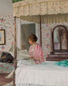 Young Lady Reading by William Wallace Gilchrist