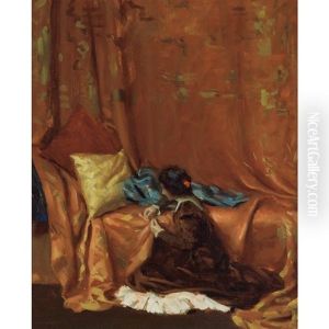 Kneeling To Mend by William Wallace Gilchrist