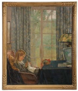 Little Nellie, Little Seamstress by William Wallace Gilchrist