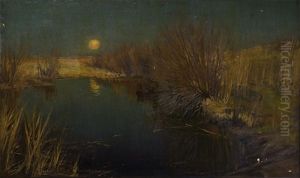 Nachtliche Seelandschaft by Max Gildemeister
