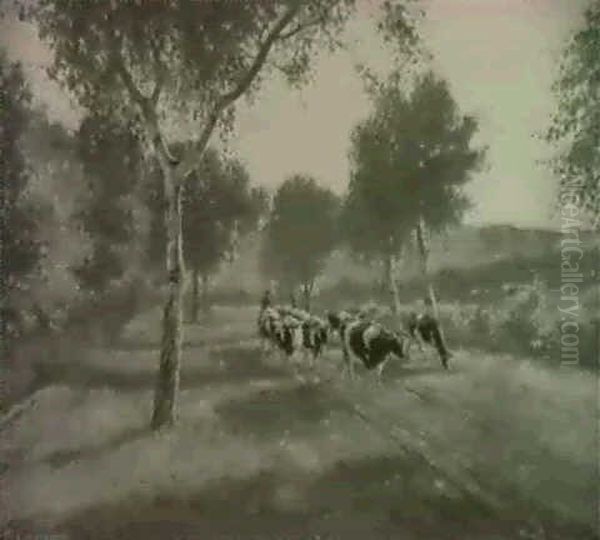 Kuhe Auf Dem Heimweg - view 1