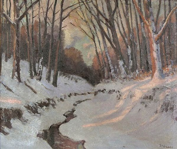 Sunset In Spring Hollow - February - view 1