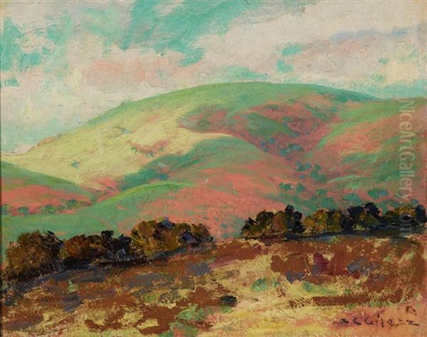 Untitled (green And Pink Hills) - view 1