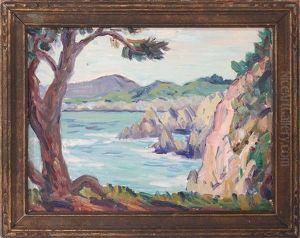 Summer Landscape With View Of Water by Selden Connor Gile