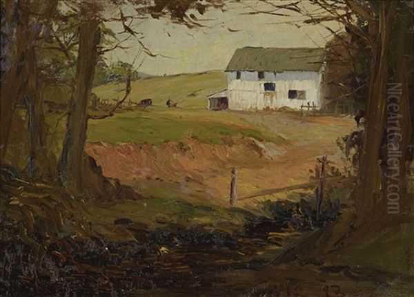 Landscape With White Barn - view 1