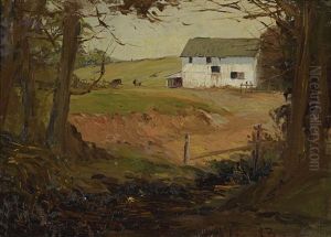 Landscape With White Barn by Selden Connor Gile