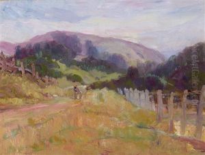 Mother And Child On A Country Road by Selden Connor Gile