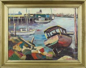 Harbor Scene Harbor Scene
