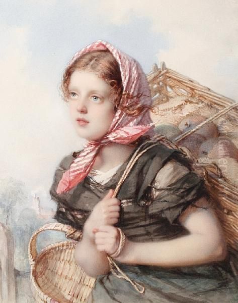 Portrait Of Young Peasant Girl - view 1