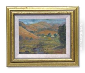 Landscape Of Hills With Houses by Selden Connor Gile