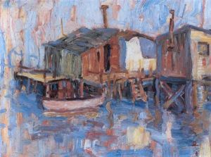 Sausalito Houseboats by Selden Connor Gile
