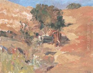 Cows At A Trough, Buckeye by Selden Connor Gile