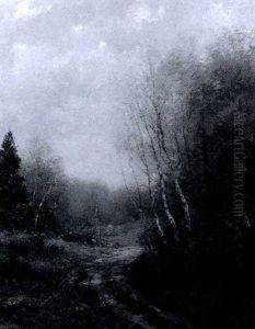 Birch-lined Path by Horace P. Giles