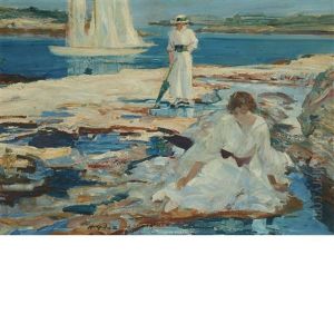 A Quiet Afternoon Along The Shore by Howard Everett Giles