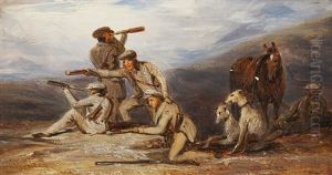 Looking Out For Deer, Head Of Glen Strygan by James William Giles
