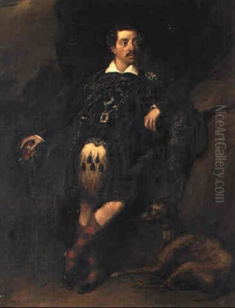 A Portrait Of A Gentleman In Highland Dress, Possibly Clan Mackenzie - view 1