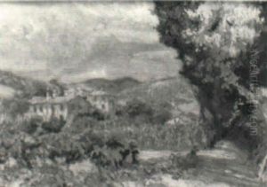Paisaje Con Casas by Baldoremo Gili y Roig